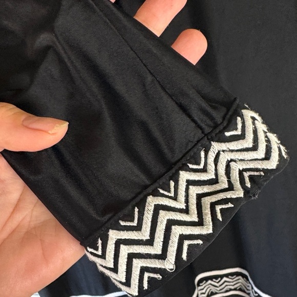 Cabana life Black Hooded swim cover up with Tassel Trim - Picture 6 of 10